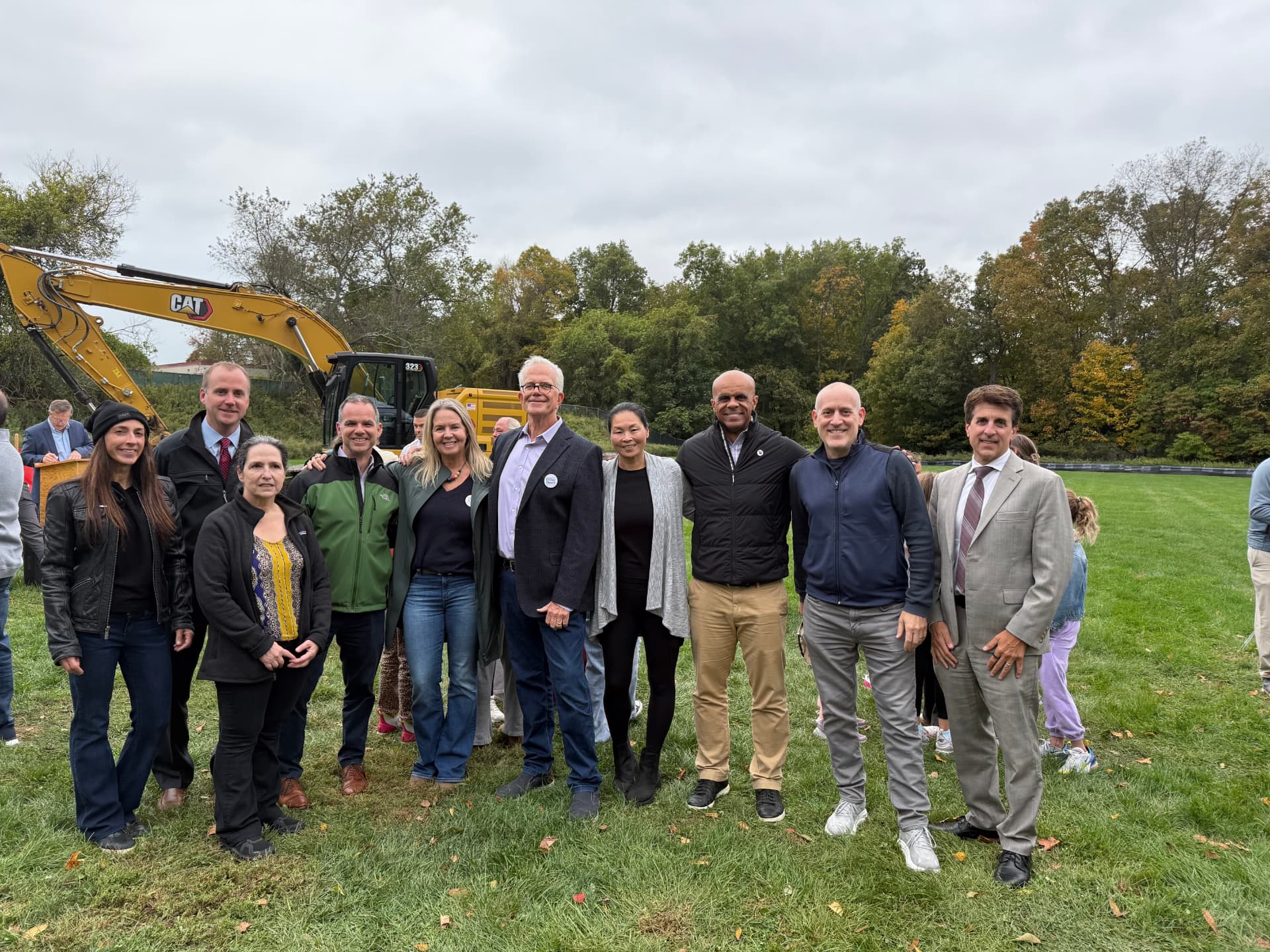 October 2025 — Building committee members and BOE town leaders after the ceremony
