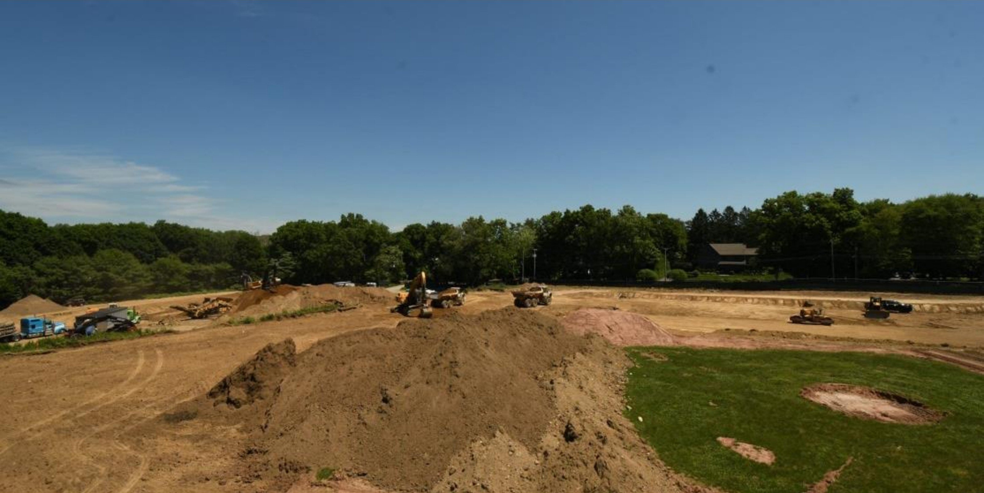 June 2026 — Site excavation on terrace three