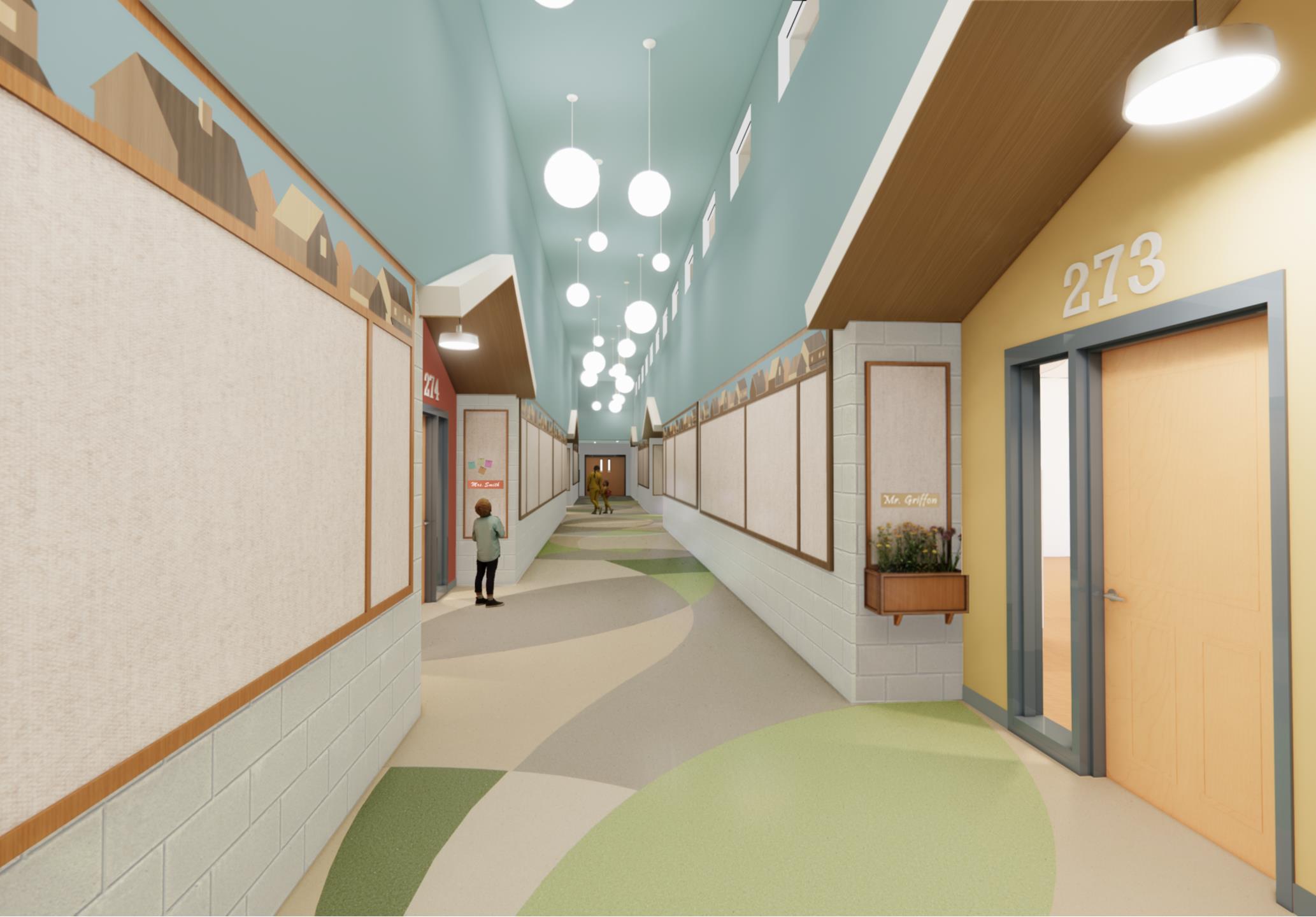 K–5th Grade Classroom Corridor