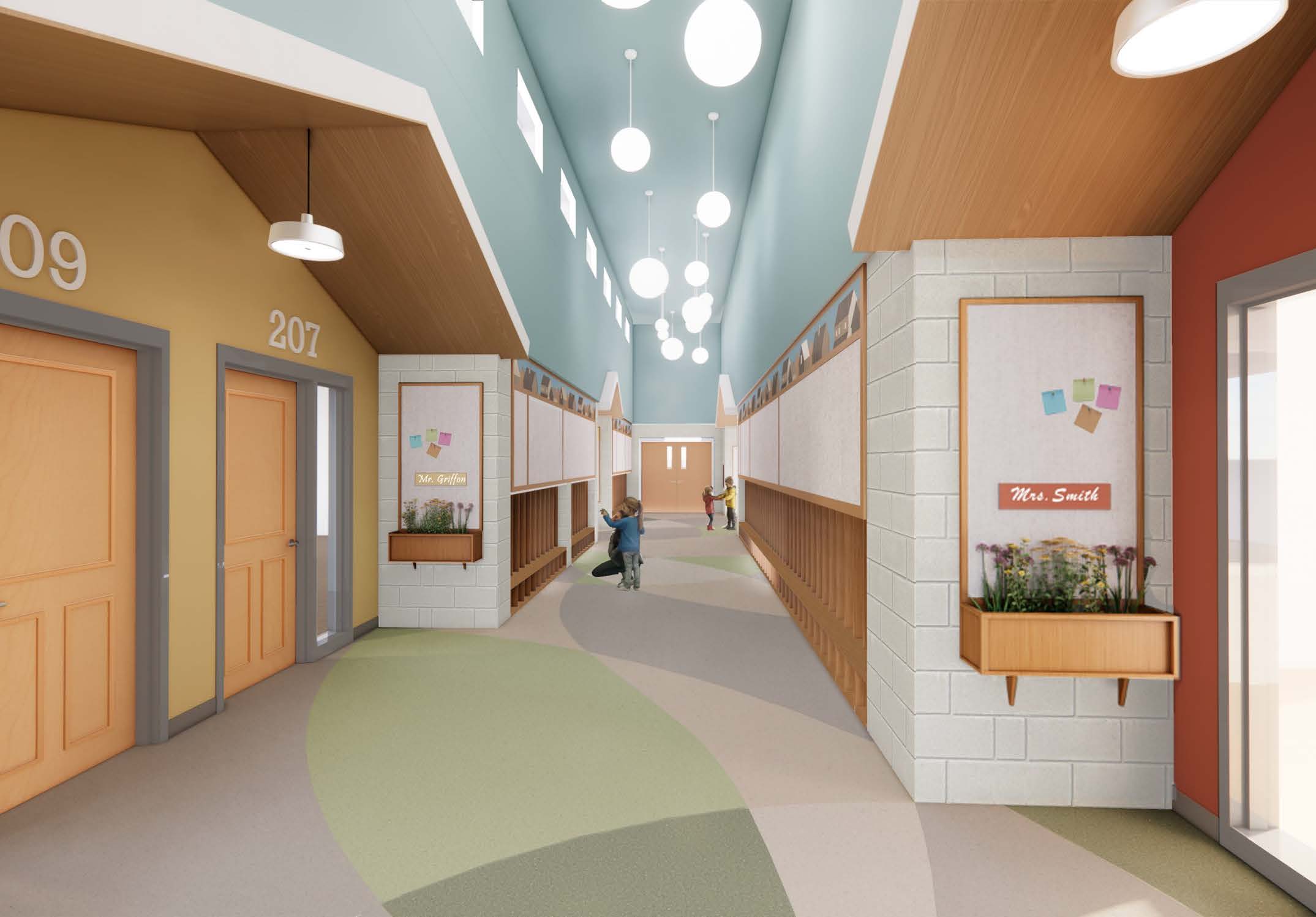 Stepping Stones Classroom Corridor